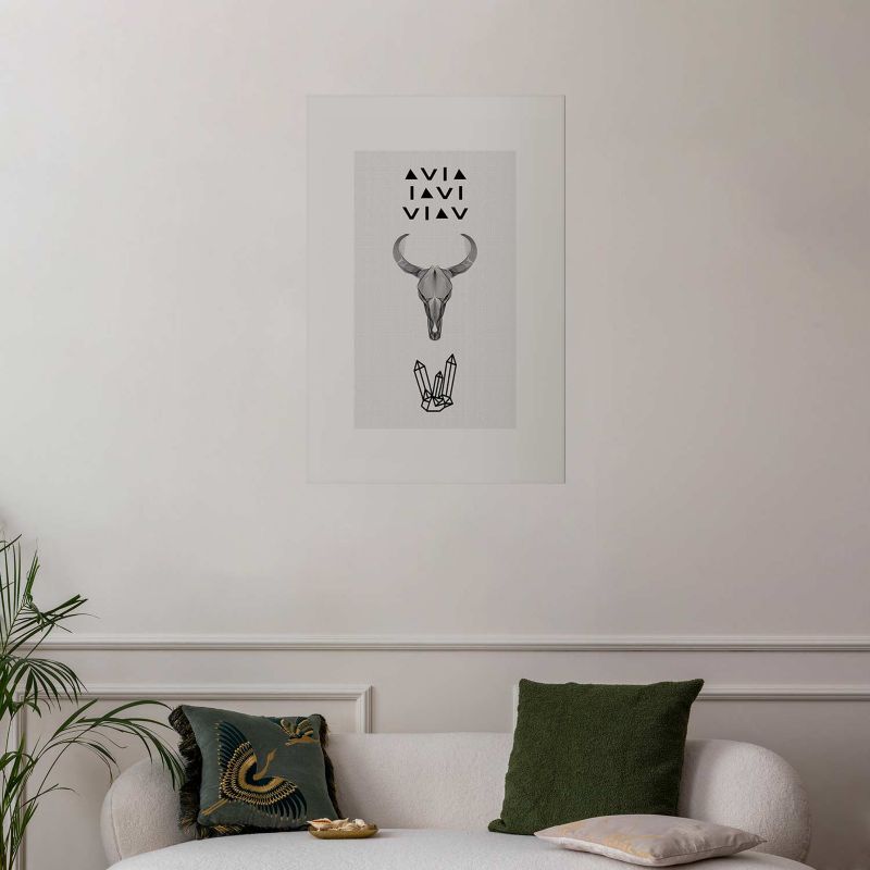 Plakat Artgeist Zwierzęca czaszka 40x60 cm bez ramy 1 szt