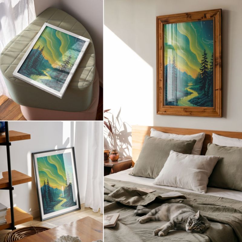 Plakat Do Kuchni ArtPrintCave 21x29,7 cm Malowany krajobraz World Surface 1 szt.