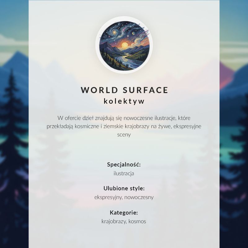Plakat Do Kuchni ArtPrintCave 21x29,7 cm Malowany krajobraz World Surface 1 szt.