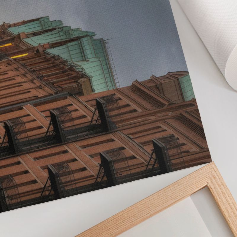 Plakat na Ścianę Tulup 29,7x21 cm (A4) Miejski urok Do salonu, biura, sypialni 1 szt.