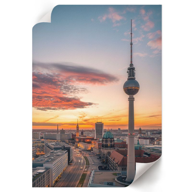 Plakat Premium ArtPrintCave 21x29,7 cm Miasto o zmierzchu Tesa 1 szt.