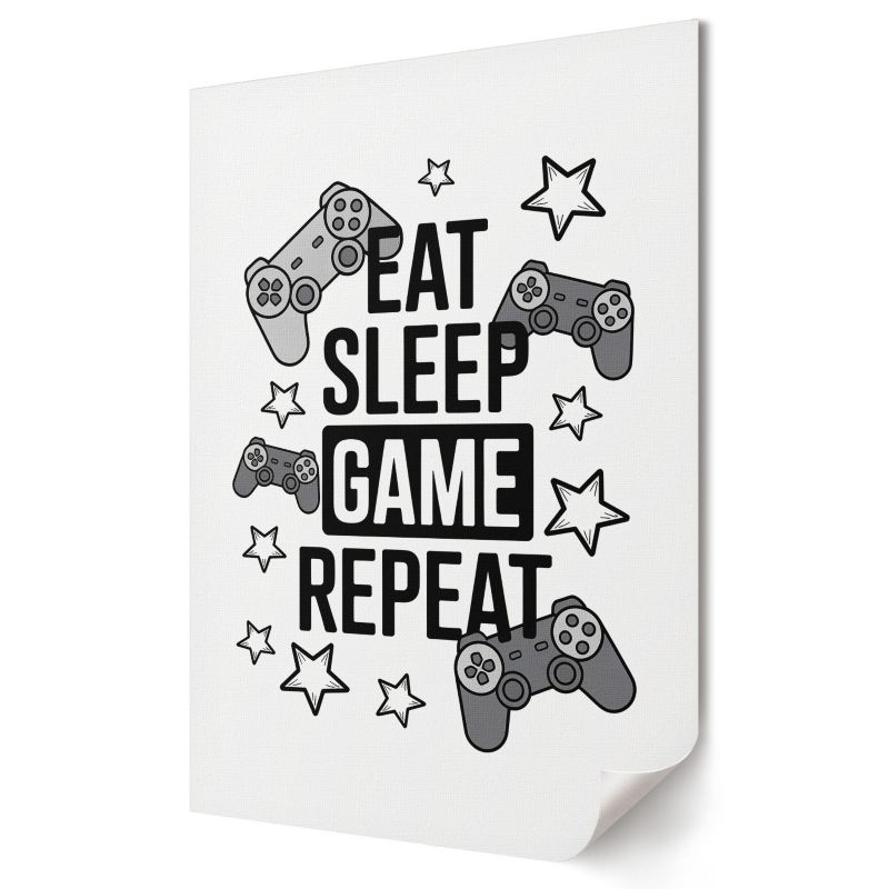 Plakat Wallfluent Format A3 Gamingowy tekst Studio Bright Room 1 szt.