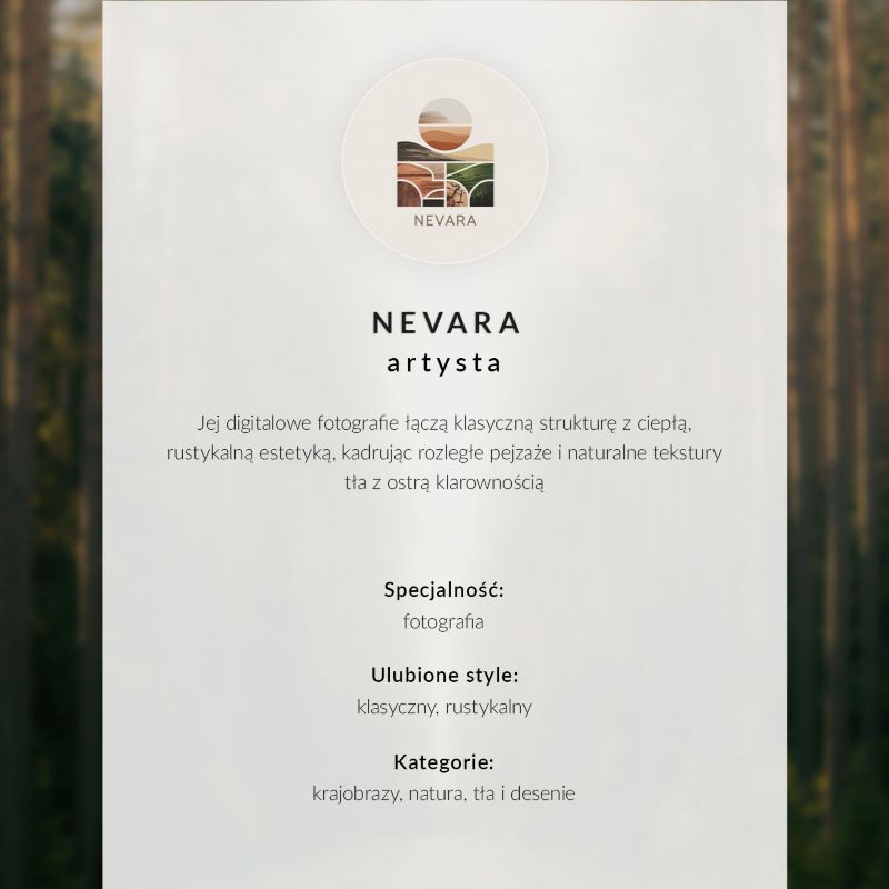Plakat Wallfluent Format A4 Śnieżna aleja Artysta Nevara 1 szt.
