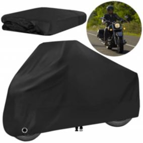 Plandeka na motor, skuter 250x105x125 cm Springos  wodoodporna, czarna 1 szt.