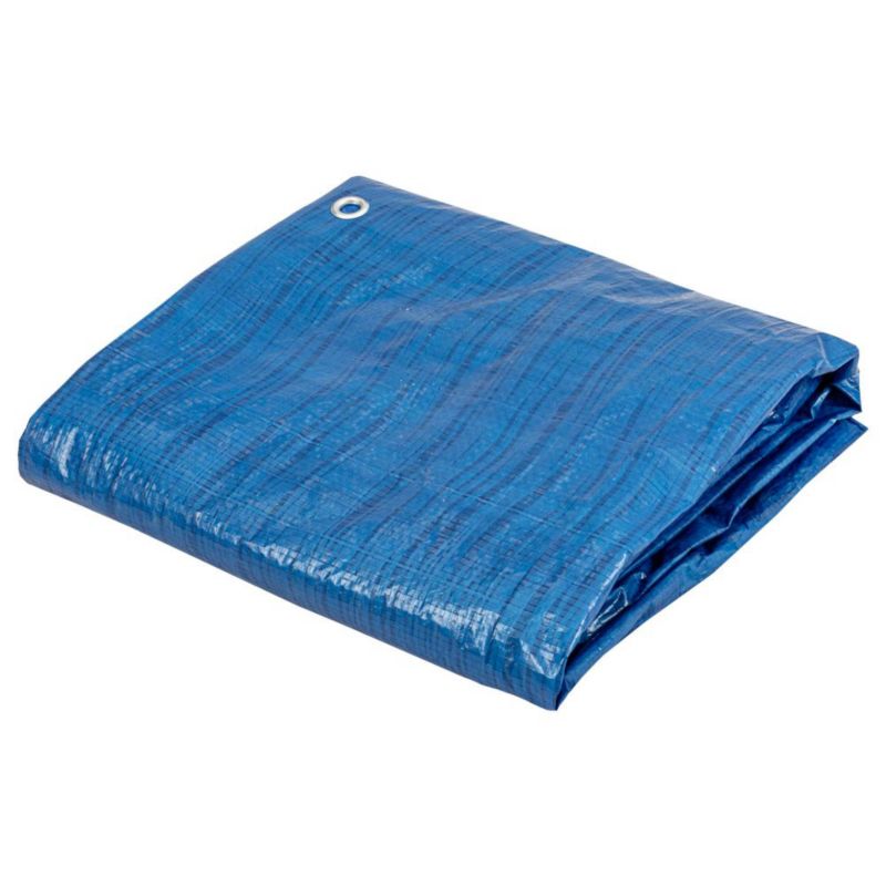 Plandeka Standard 10x12mx70G Niebieska Ze Stalowymi Oczkami 1 szt.
