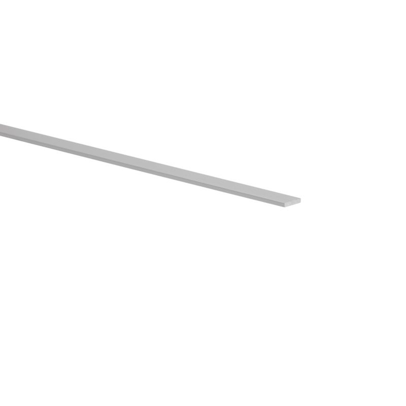 Płaskownik aluminiowy gładki 2600 x 10 x 2 mm szary
