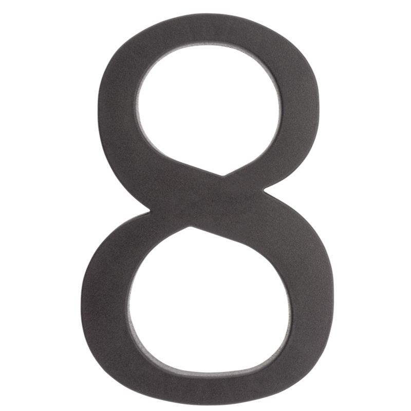Plastikowa cyfra na dom "8" PSG, 180 mm, czarna 1 szt.