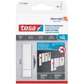 Plastry samoprzylepne montażowe Tesa do tapet udźwig 1 kg 6 szt.