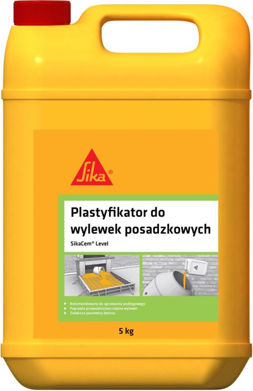 Plastyfikator do wylewek posadzkowych Sika SikaCem Level do ogrzewania podłogowego 5 kg