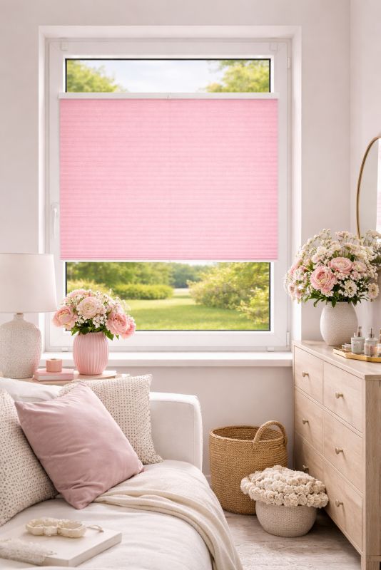Plisa DECORI z regulacją 45x120 kolor 120 różowy, 1 szt