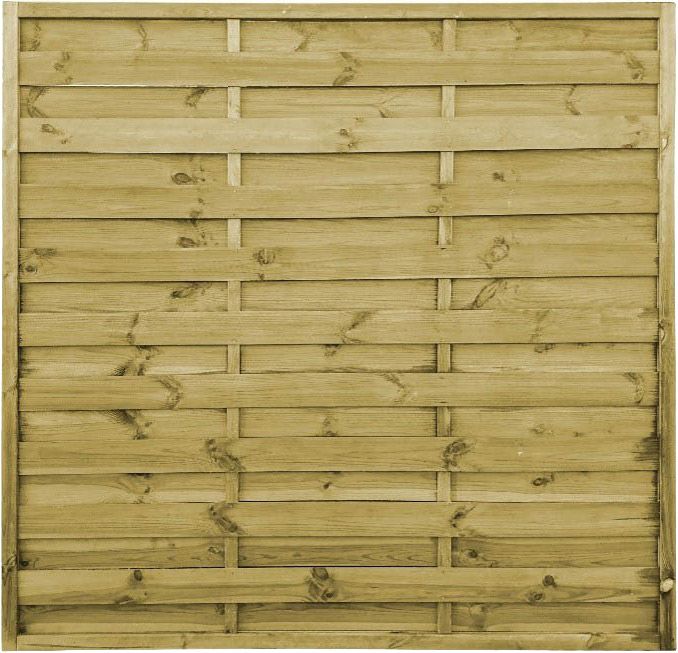 Płot lamelowy pełny 180 x 180 cm