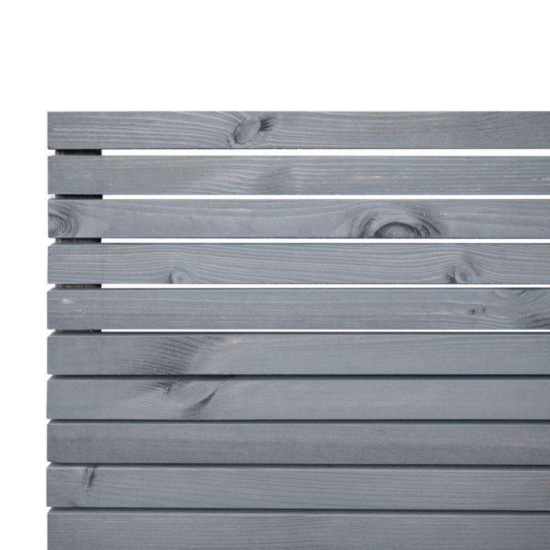 Płot Niko 180 x 180 cm deska 15 x 45 cm antracyt