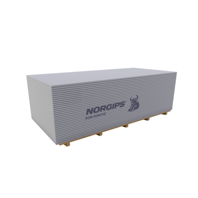 Płyta gipsowo-kartonowa akustyczna 1200 x 2600 x 12,5 mm typ DFH2IRE Norgips Acoustic Super