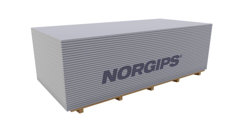 Płyta gipsowo-kartonowa akustyczna 1200 x 2600 x 12,5 mm typ DFH2IRE Norgips Acoustic Super