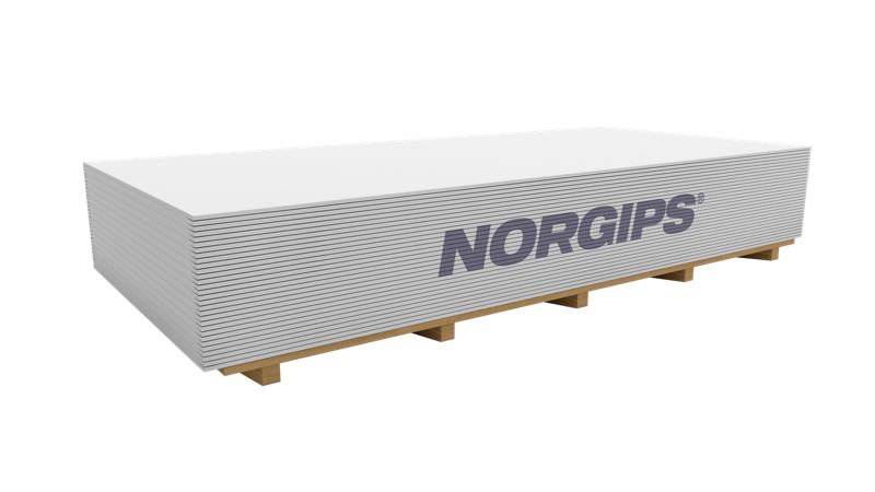 Płyta gipsowo-kartonowa giętka 1200 x 2600 x 6,5 mm GKB typ A Norgips Norflex