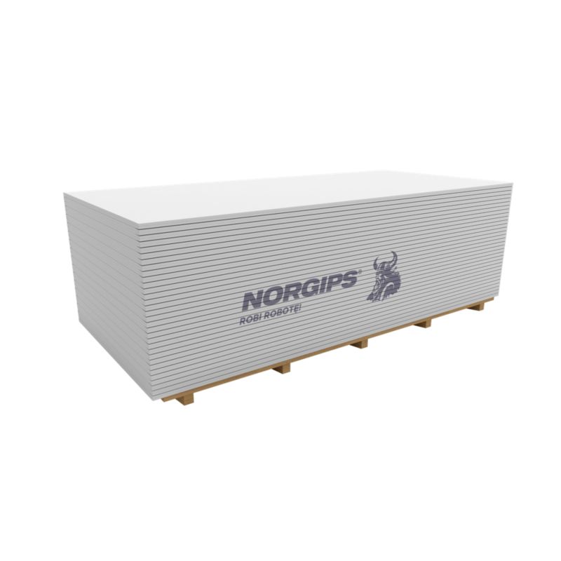 Płyta gipsowo-kartonowa zwykła 1200 x 2600 x 9,5 mm GKB typ A Norgips