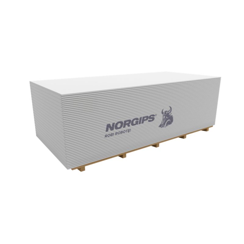 Płyta gipsowo-kartonowa zwykła 1200 x 3000 x 12,5 mm GKB typ A Norgips