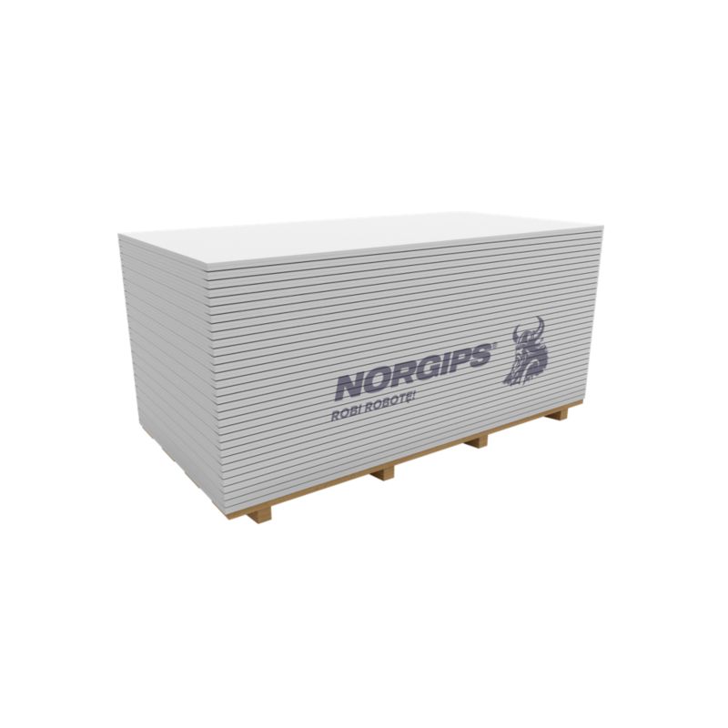 Płyta gipsowo-kartonowa zwykła 900 x 1800 x 12,5 mm GKB typ A Norgips