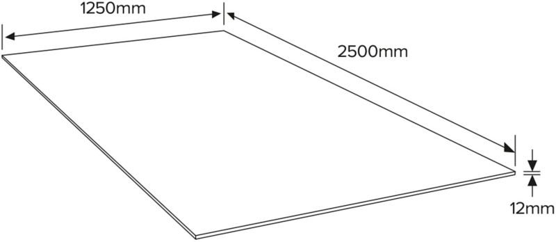 Płyta OSB 3 Kronobuild 2500 x 1250 x 12 mm 3,125 m2