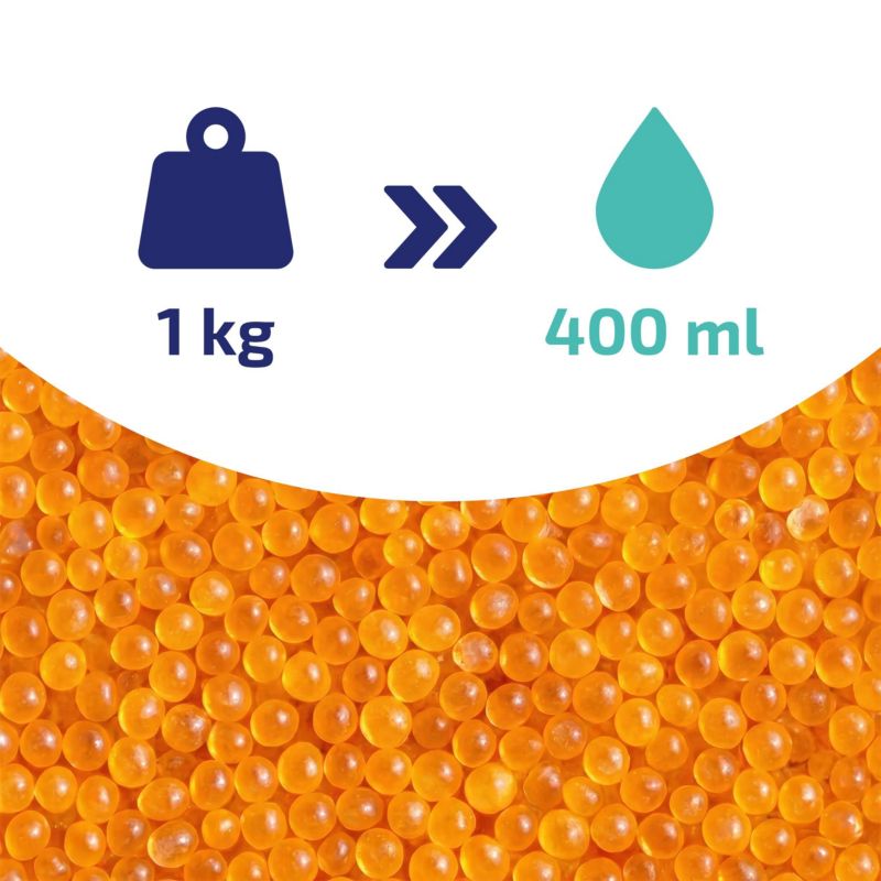 Pochłaniacz wilgoci, AquaFloow, żel krzemionkowy, granulki, wielokrotnego użytku, do ochrony elektroniki, 1kg, 1szt.