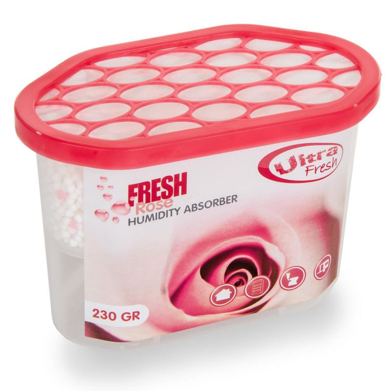 Pochłaniacz wilgoci Ultra Fresh, osuszacz powietrza, jednorazowy, 500 ml/ 230 g rose 1 szt.