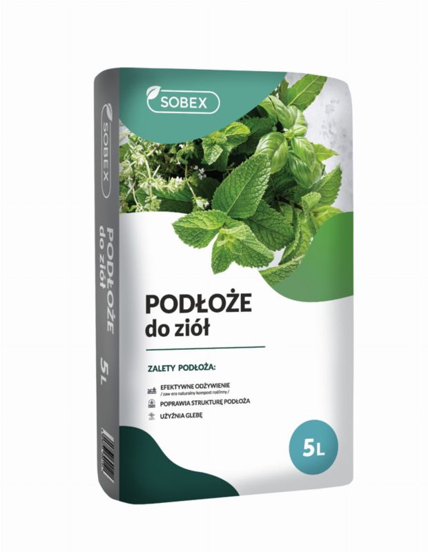 Podłoże do ziół, SOBEX, 5 L (B+R 2), 1 szt.