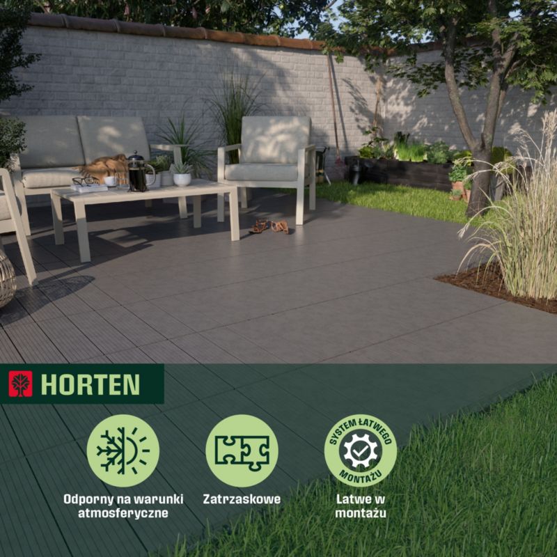 Podest Klikstrom Horten atracyt 45 x 45 cm