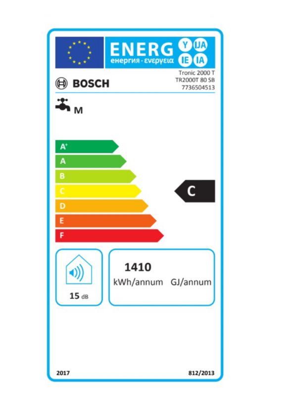 Podgrzewacz elektryczny Bosch-Junkers TR2000T 80 SB 80 l typu Slim 1 szt.