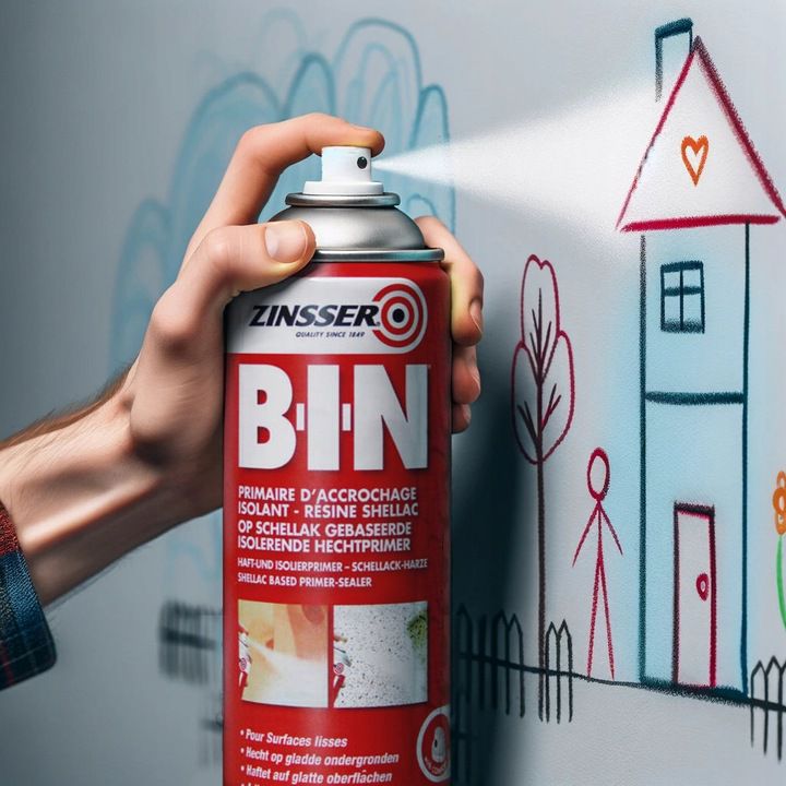 Podkład na plamy na bazie szelaku Rustoleum BIN 400ML spray biały