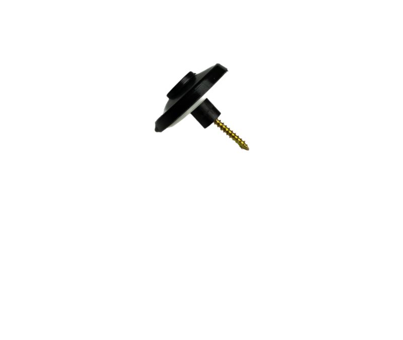 Podkładka grzybkowa TECH-PLAST ciemnobrązowa 16mm + wkręt TORX - 40szt.