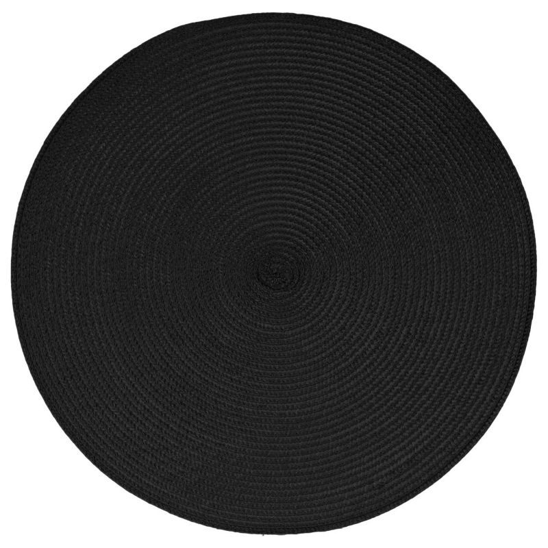 Podkładka na stół Braid Black okrągła Atmosphera czarna 38 cm 1 szt.