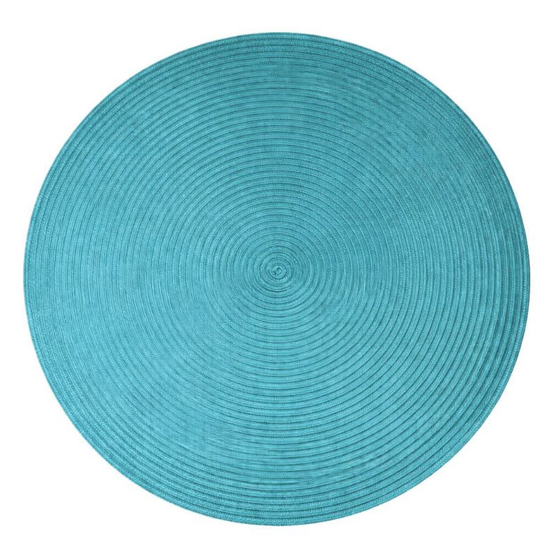 Podkładka na stół Braid Emerald okrągła Secret de Gourmet niebieska 38 cm 1 szt.