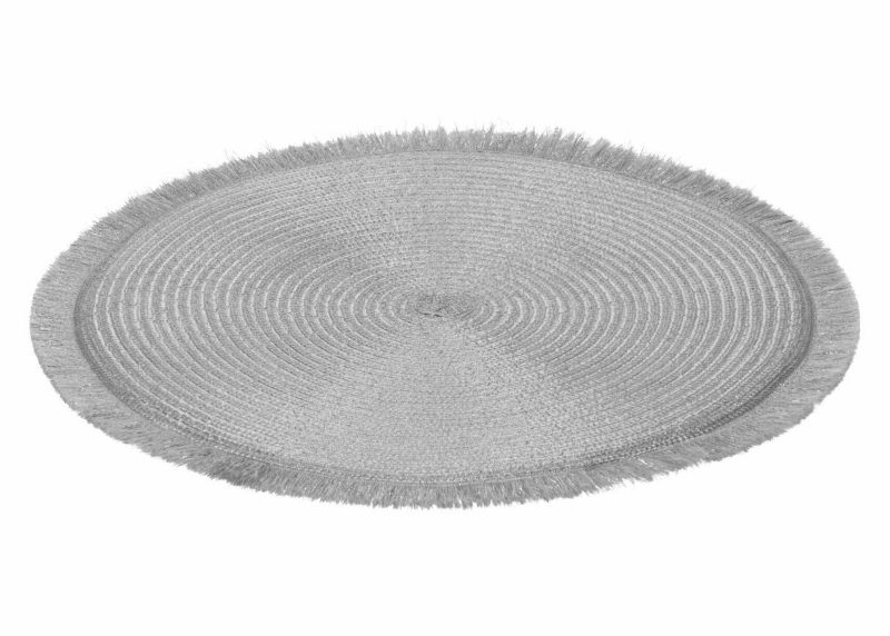 Podkładka na stół H&S Decoration srebrna pleciona 35 cm 1 szt.