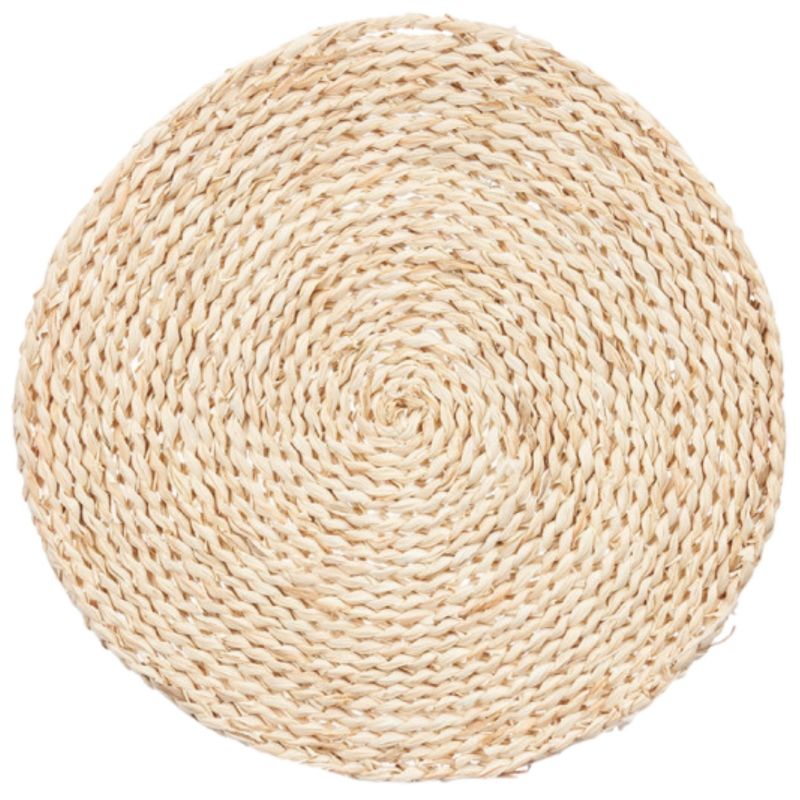 Podkładka na stół KINVARA okrągła beżowa włókno kukurydziane 30 cm 1 szt.
