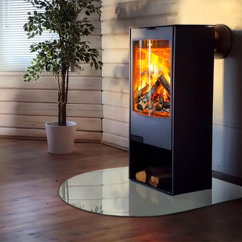 Podkładka szklana półowalna Tulup 100x100 cm Jasnozielony 1 szt.
