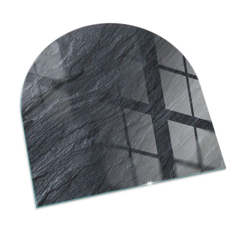 Podkładka szklana półowalna Tulup 100x100 cm Tekstura kamiennej powierzchni 1 szt.