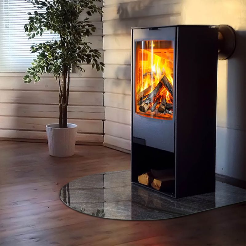 Podkładka szklana półowalna Tulup 100x100 cm Tekstura kamiennej powierzchni 1 szt.
