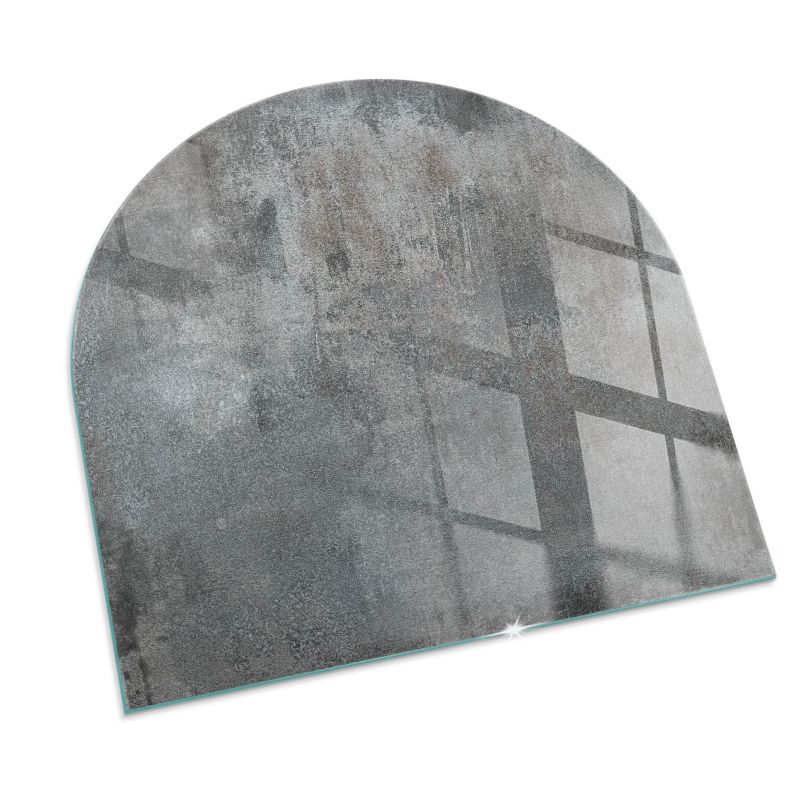 Podkładka szklana półowalna Tulup 100x100 cm Tekstura surowej powierzchni 1 szt.