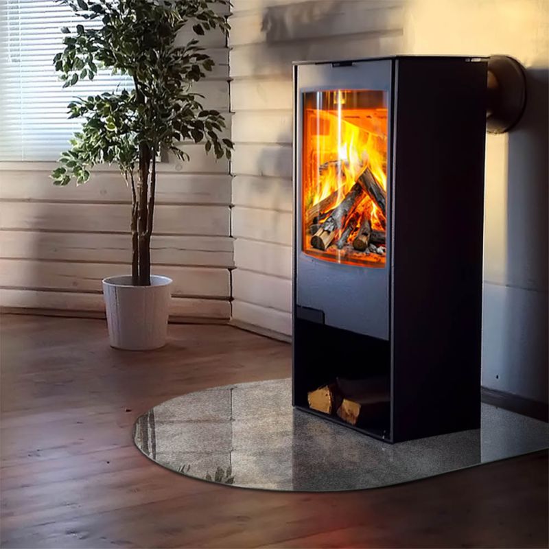 Podkładka szklana półowalna Tulup 100x100 cm Tekstura surowej powierzchni 1 szt.