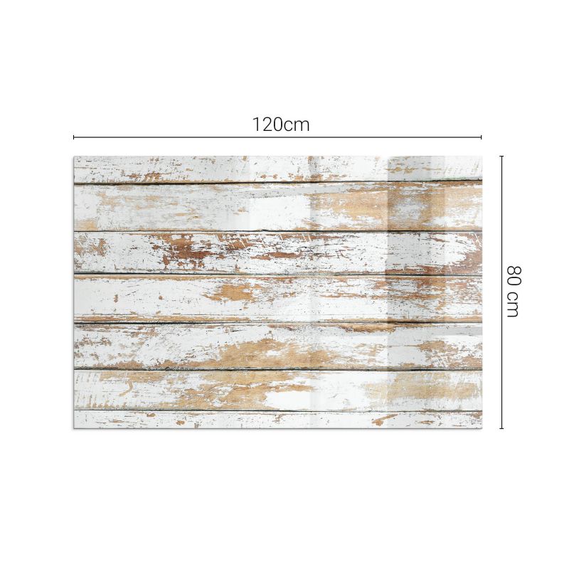 Podkładka szklana Tulup 120x80 cm Zniszczona drewniana deska 1 szt.