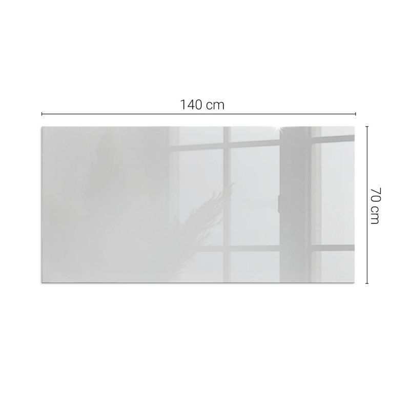 Podkładka szklana Tulup 140x70 cm Szary 1 szt.
