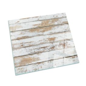 Podkładka szklana Tulup 50x50 cm Zniszczona drewniana deska 1 szt.