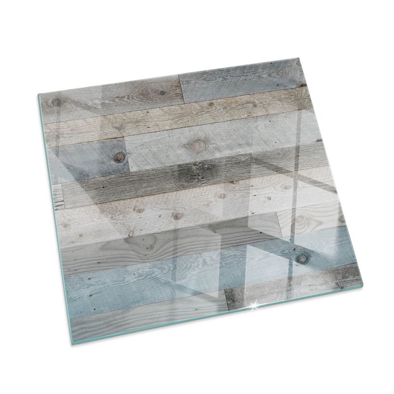 Podkładka szklana Tulup 60x60 cm Deski w różnych odcieniach 1 szt.