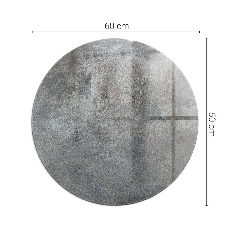 Podkładka szklana Tulup fi60 cm Tekstura surowej powierzchni 1 szt.