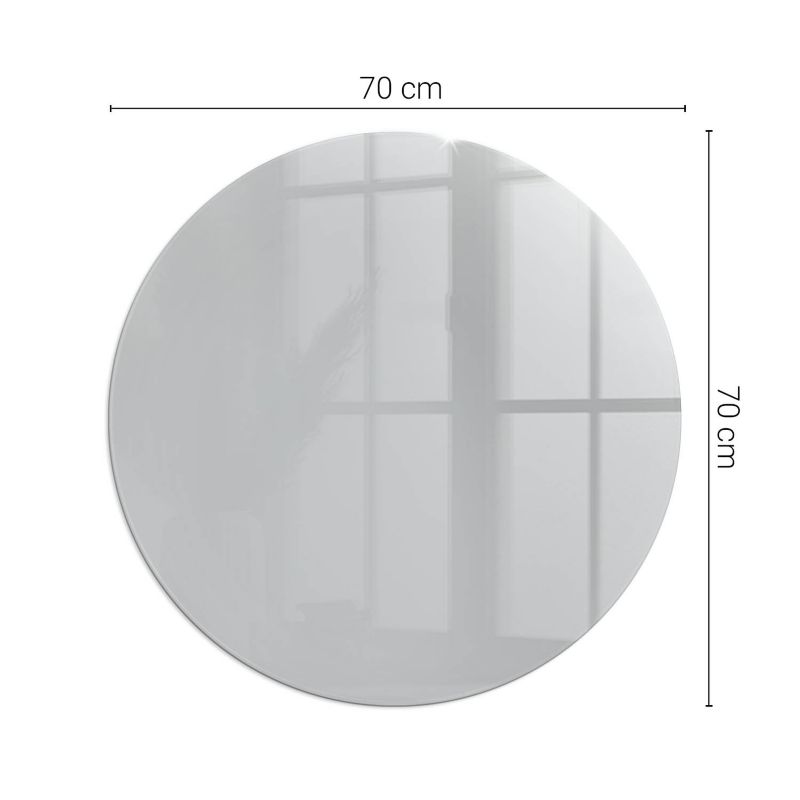 Podkładka szklana Tulup fi70 cm Jasny szary 1 szt.