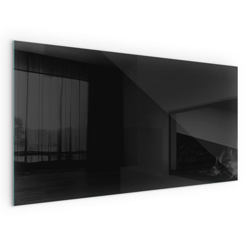 Podkładka Szklana Wallfluent 100x50 cm Prostokątna Ochrona Podłogi przed Iskrą Kolor Ciemny grafitowy 1 szt.