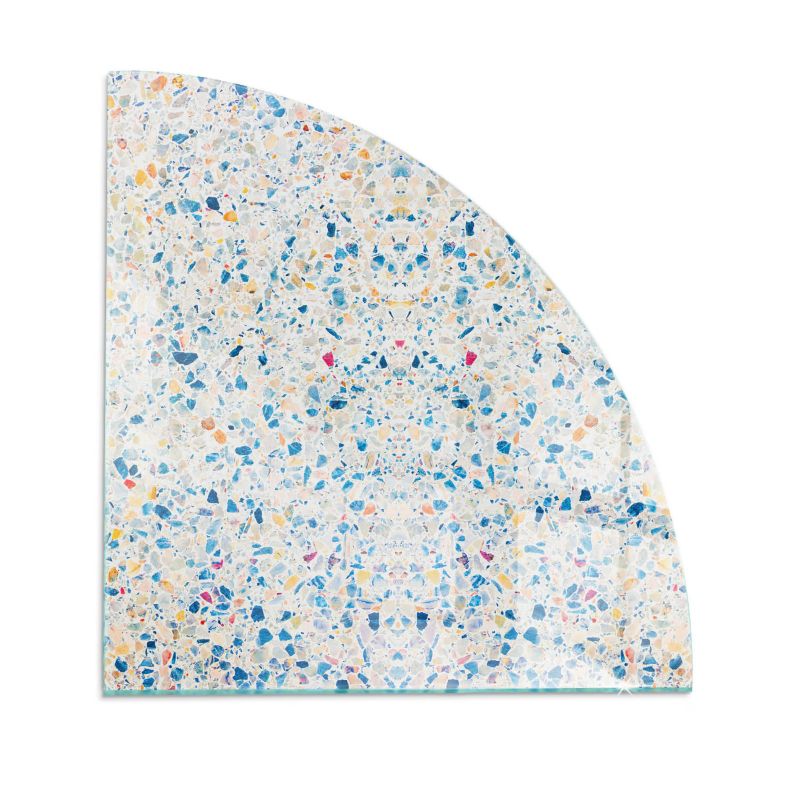 Podkładka szklana ćwiartka Tulup 100x100 cm Abstrakcyjny wzór tekstury 1 szt.