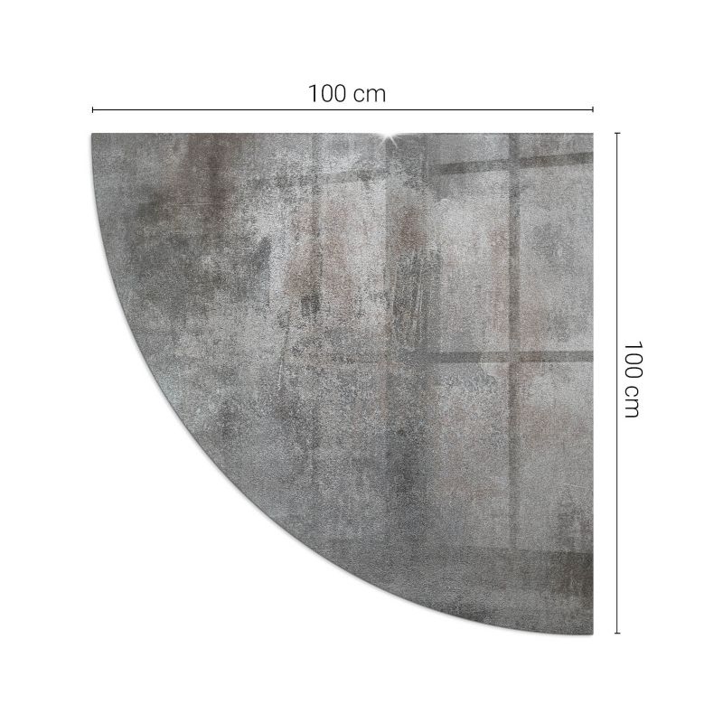 Podkładka szklana ćwiartka Tulup 100x100 cm Tekstura surowej powierzchni 1 szt.