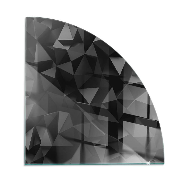 Podkładka szklana ćwiartka Tulup 100x100 cm Trójwymiarowa geometeria 1 szt.