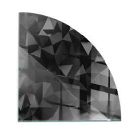 Podkładka szklana ćwiartka Tulup 100x100 cm Trójwymiarowa geometeria 1 szt.